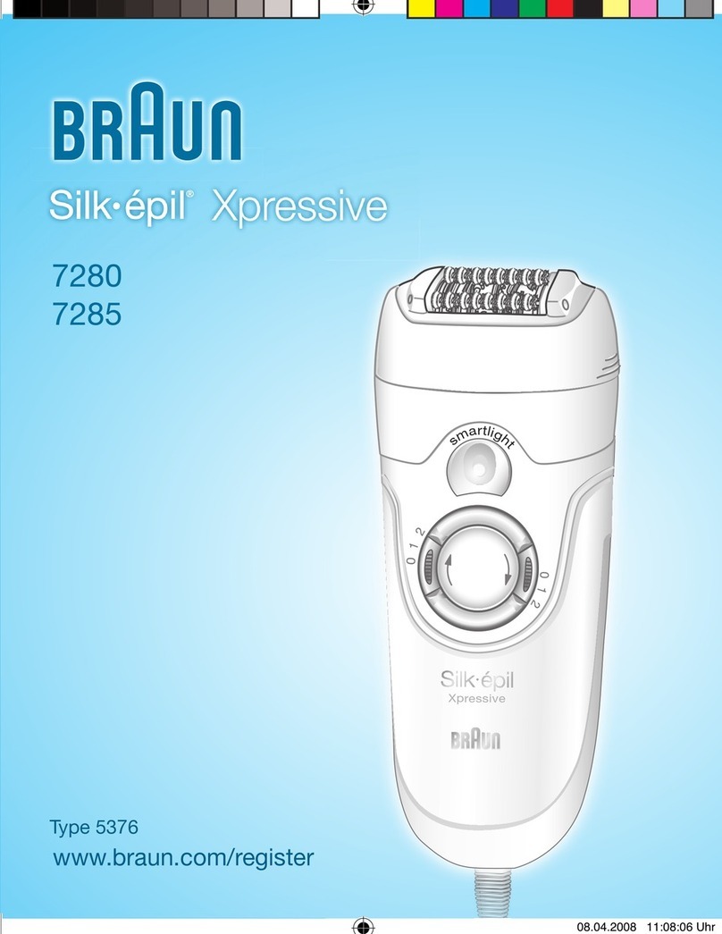 Braun 7280 Silk-epil Xpressive User manual