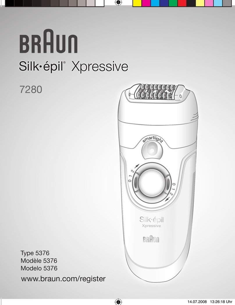 Braun 7280 Silk-epil Xpressive User manual