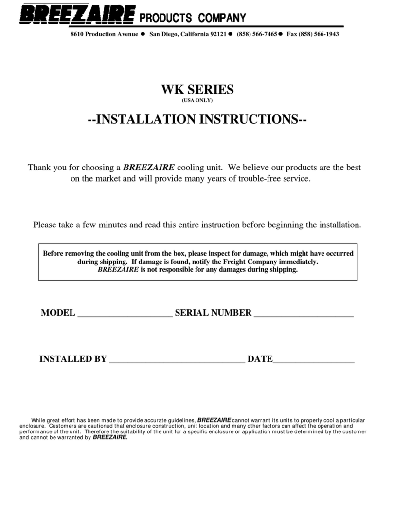 Breezaire WK1060 installation instructions