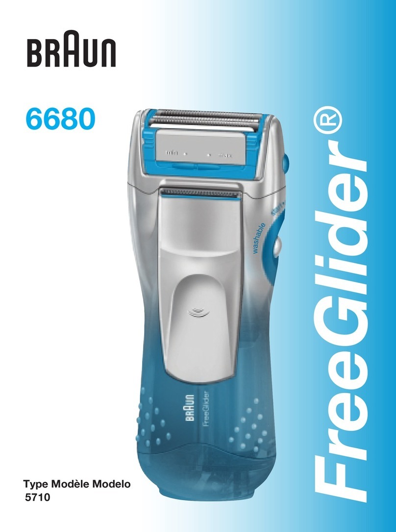 Braun FreeGlider 6680 User manual Braun FreeGlider 6680 User manual
