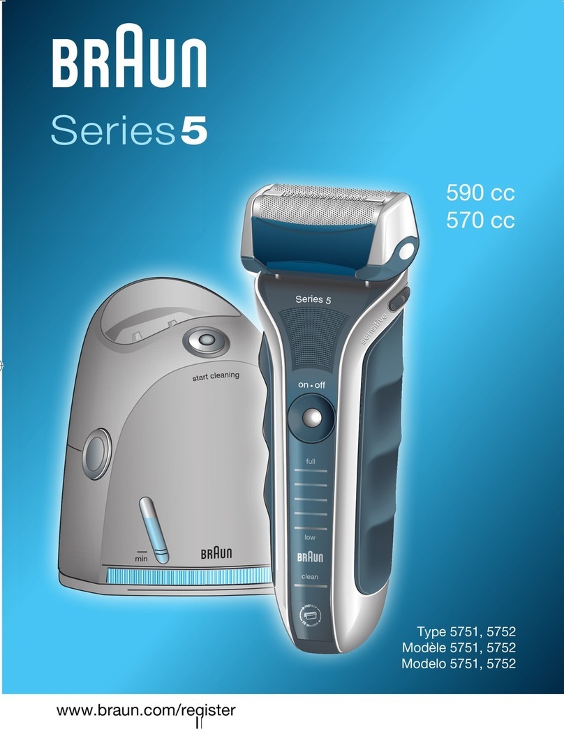 Braun Gillette 570 cc User manual