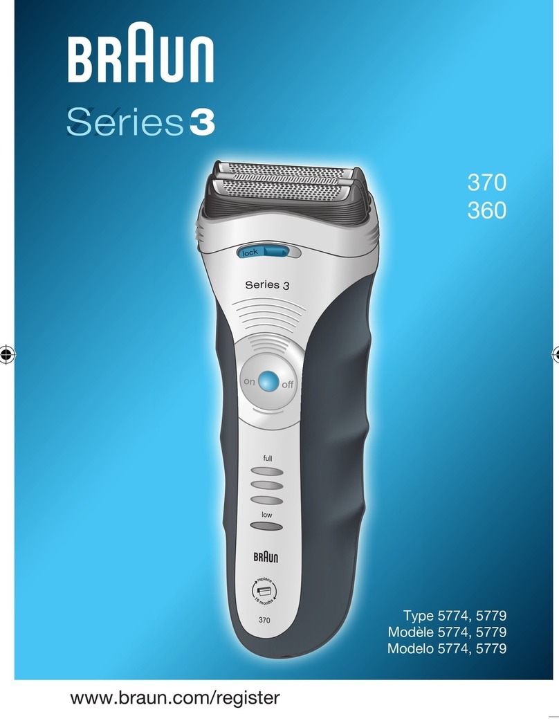 Braun Gillette Contour 360 User manual