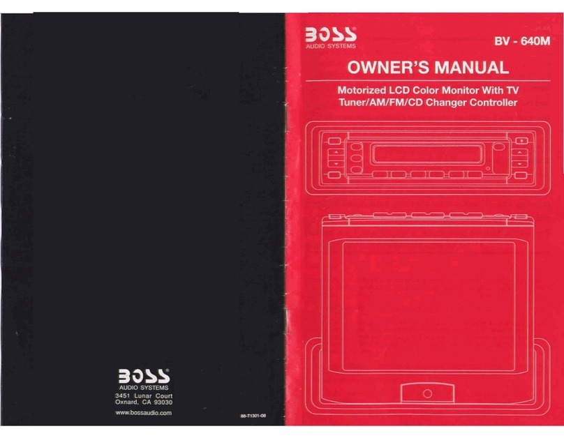 Boss Audio Systems BV-640M owner's manual
