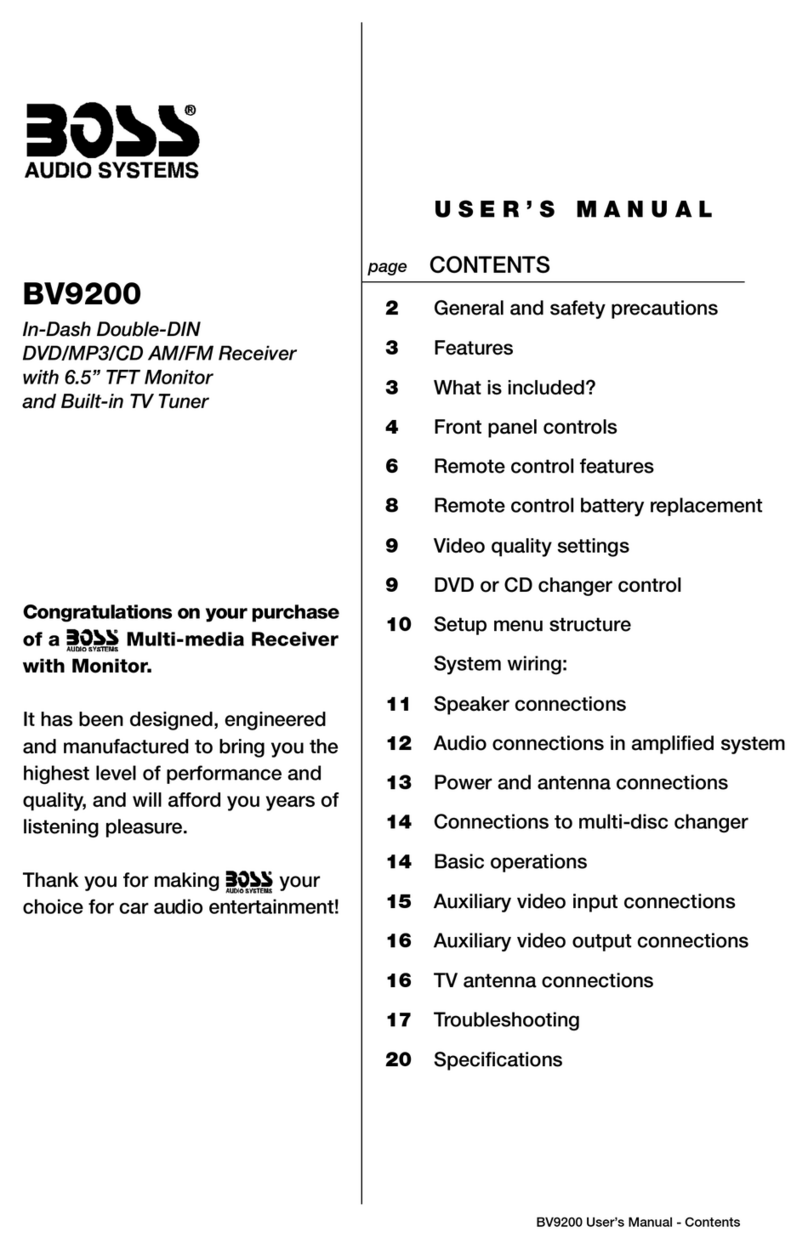 Boss Audio Systems BV9200 user manual