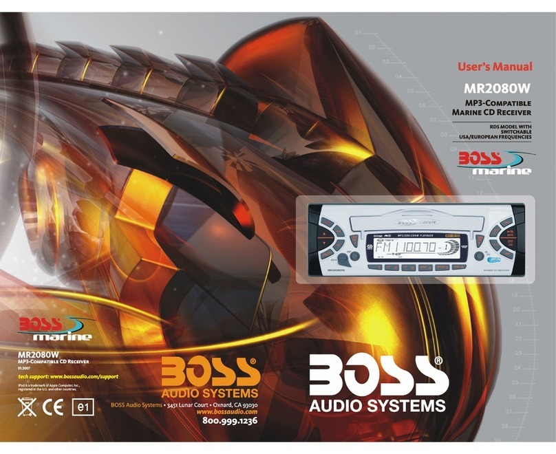 Boss marine MR2080W user manual