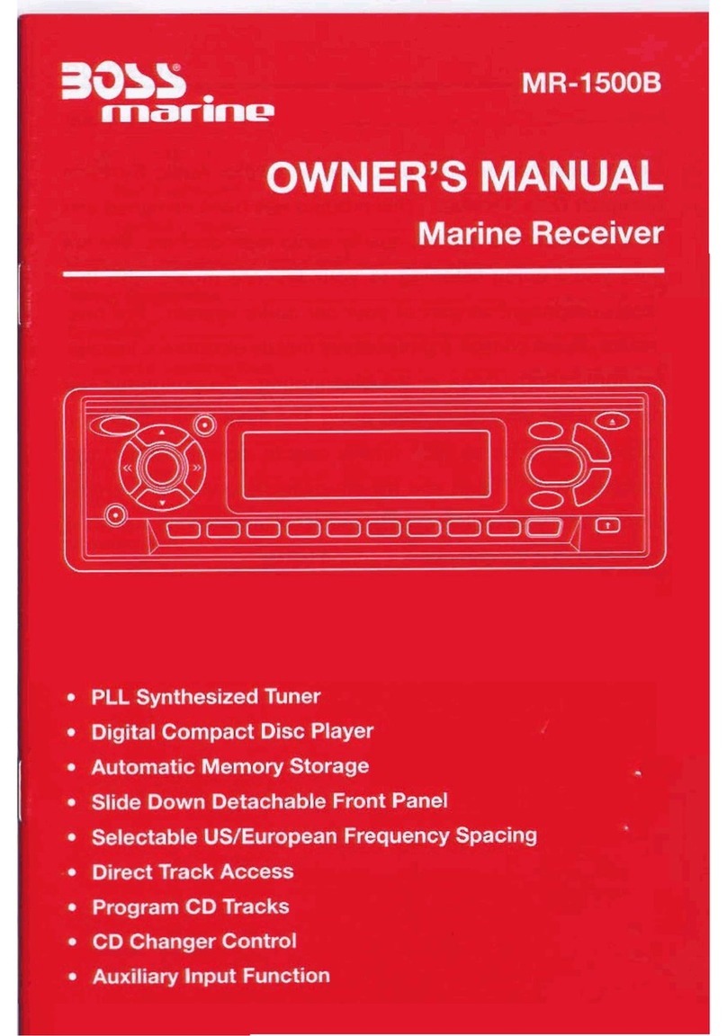 Boss marine MR1500 user manual