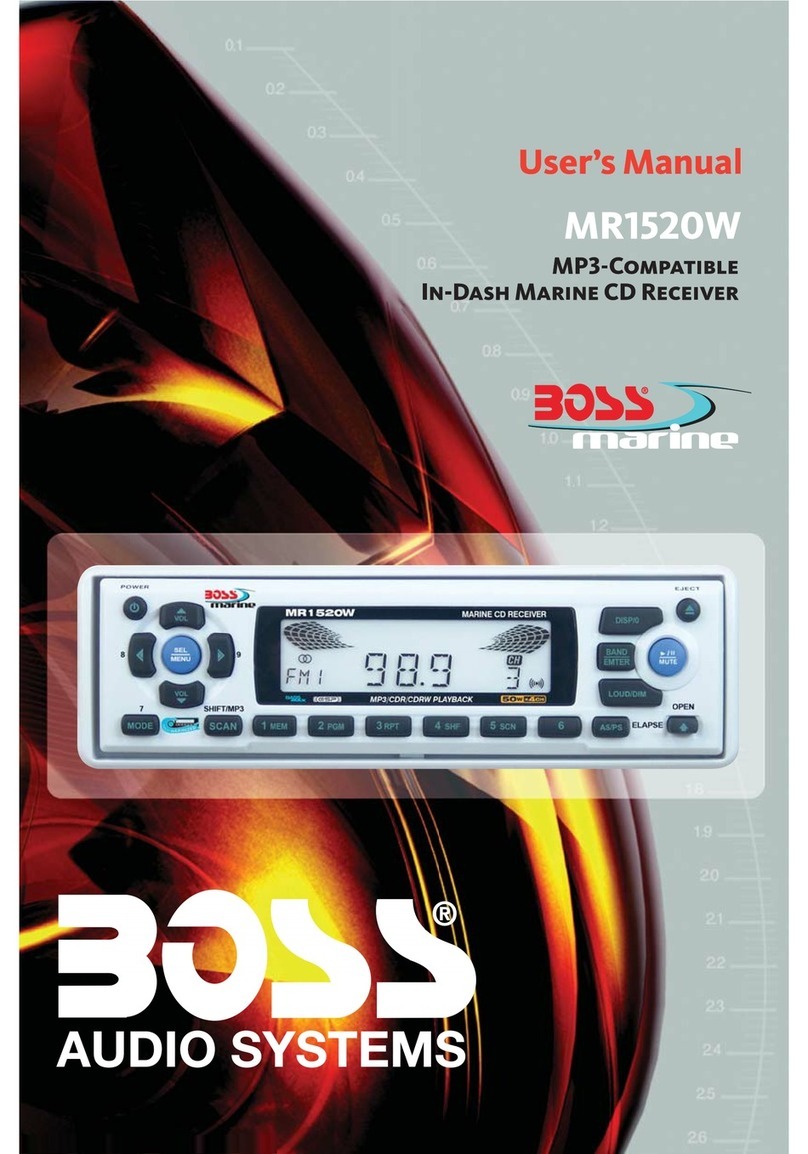 Boss marine MR1520W user manual