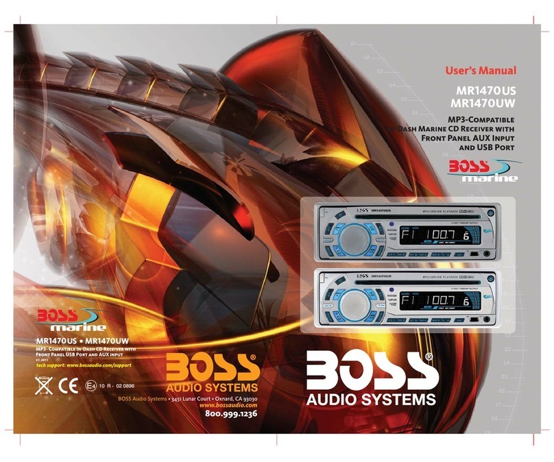 Boss marine MR1470UW user manual