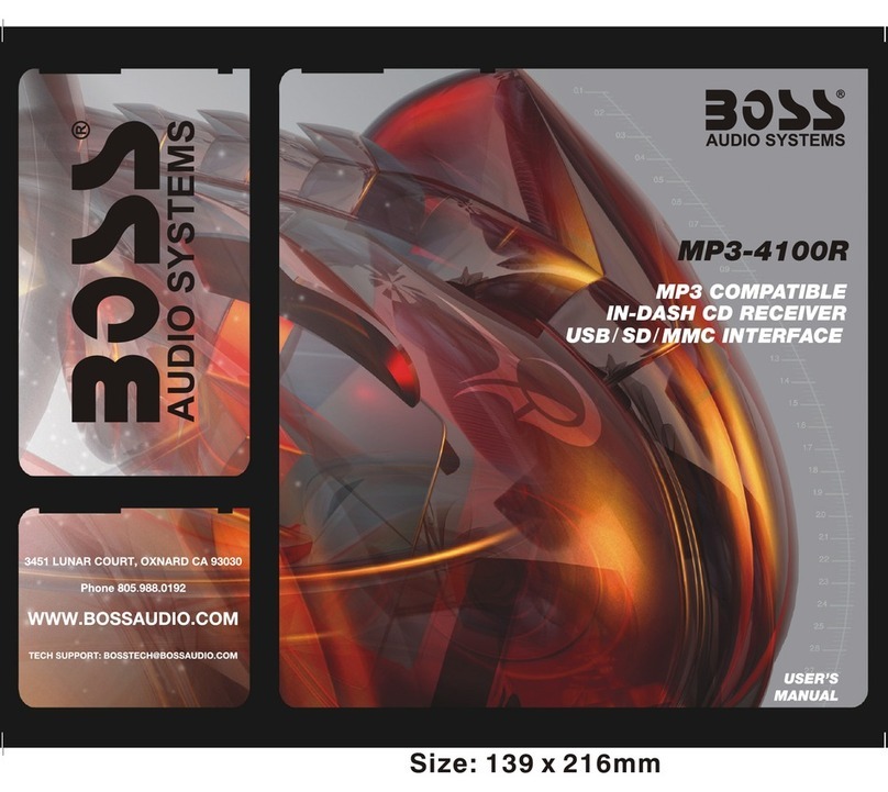 Boss Audio Systems MP3-4100R User manual Boss Audio Systems MP3-4100R User manual