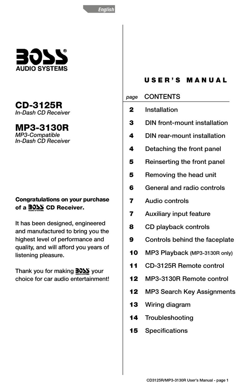 Boss Audio Systems CD-3125R user manual