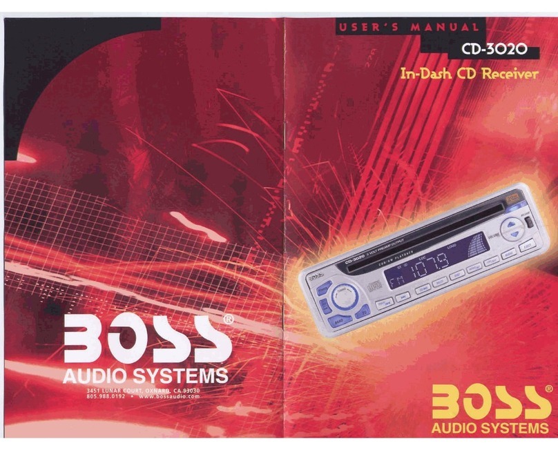 Boss Audio Systems CD-3020 User manual Boss Audio Systems CD-3020 User manual