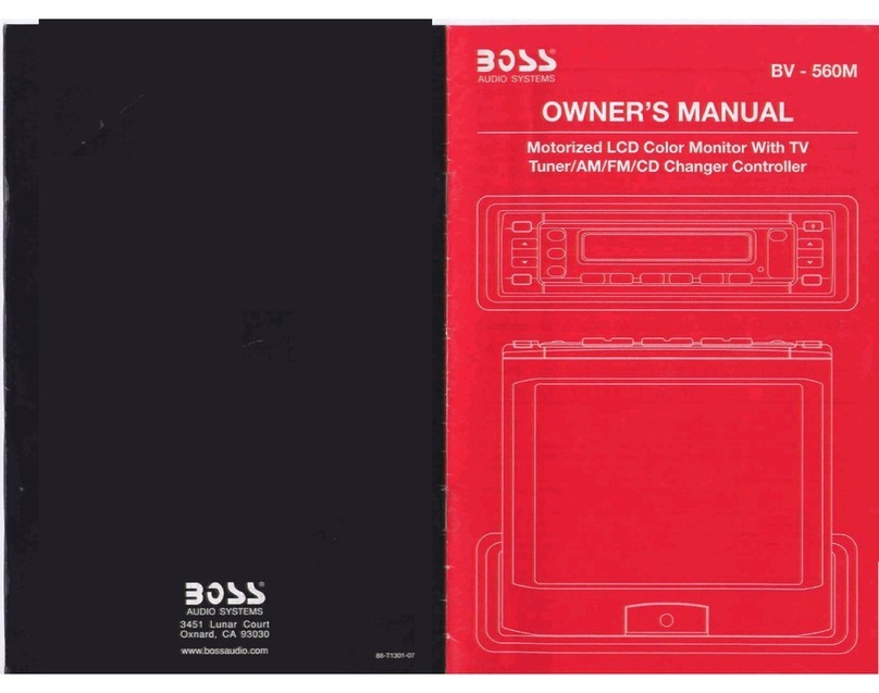 Boss Audio Systems BV-560M owner's manual