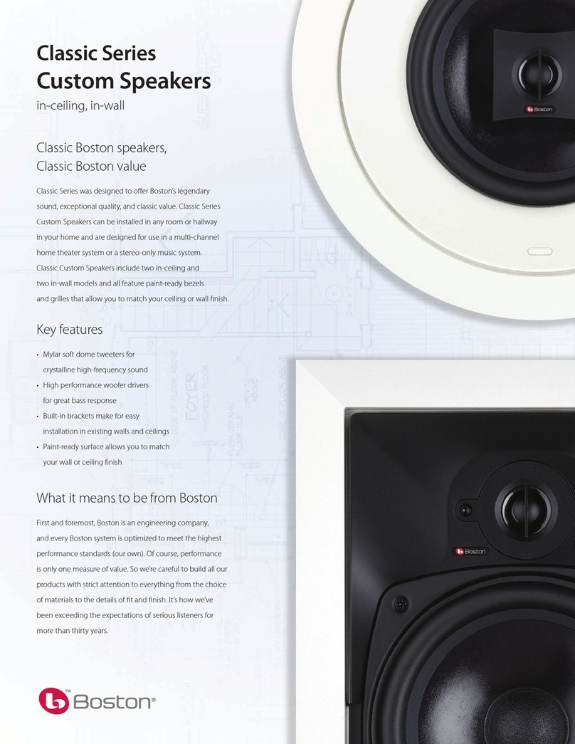 Boston Acoustics CS 270 Specification sheet