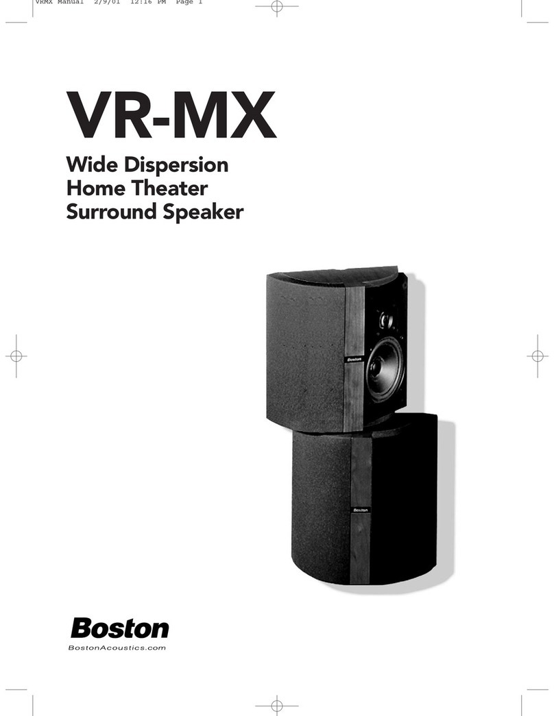 Boston Acoustics VR-MX user guide