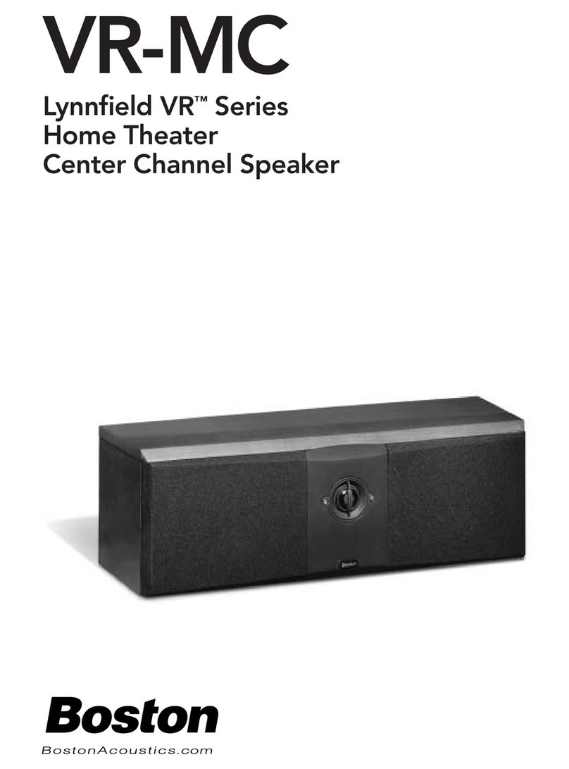 Boston Acoustics VR-MC user guide