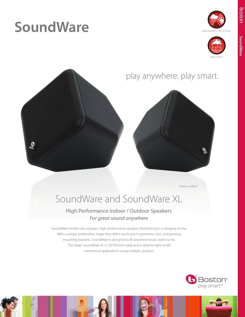 Boston Acoustics SoundWare XL User manual