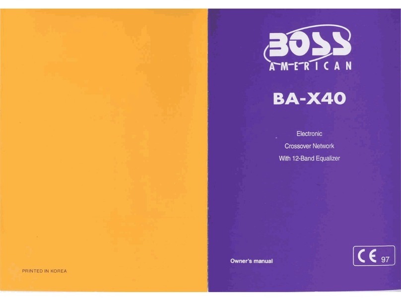 Boss Audio Systems BA-X40 owner's manual