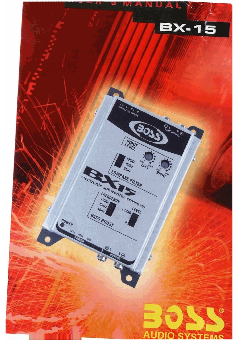Boss Audio Systems BX-15 User manual