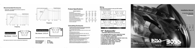 Boss Audio Systems Blade Extreme BLX15DVC User manual Boss Audio Systems Blade Extreme BLX15DVC User manual