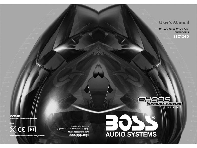 Boss Audio Systems Chaos SEC124D User manual