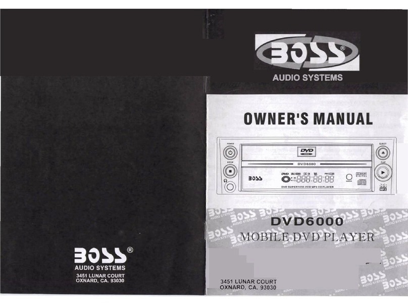 Boss Audio Systems DVD-6000 owner's manual
