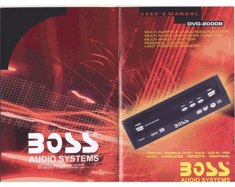 Boss Audio Systems DVD-2000B User manual Boss Audio Systems DVD-2000B User manual