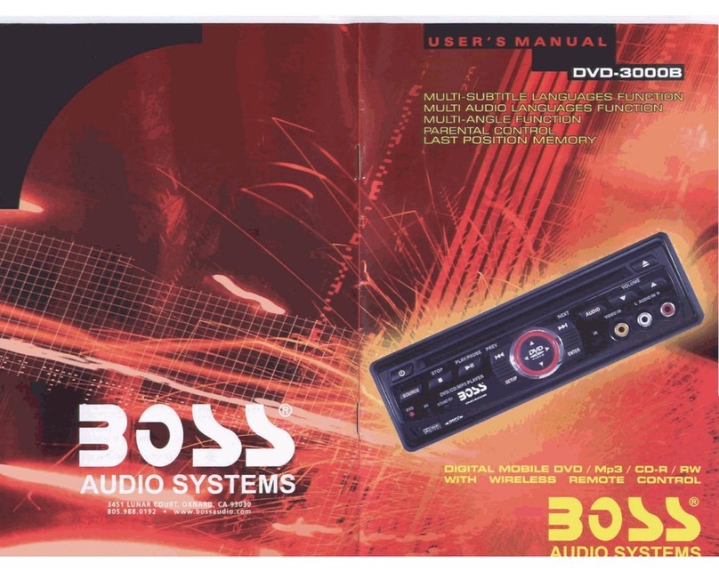 Boss Audio Systems DVD-3000B User manual Boss Audio Systems DVD-3000B User manual
