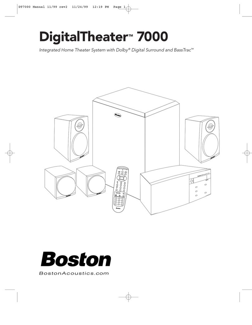 Boston Acoustics DT7000 user guide