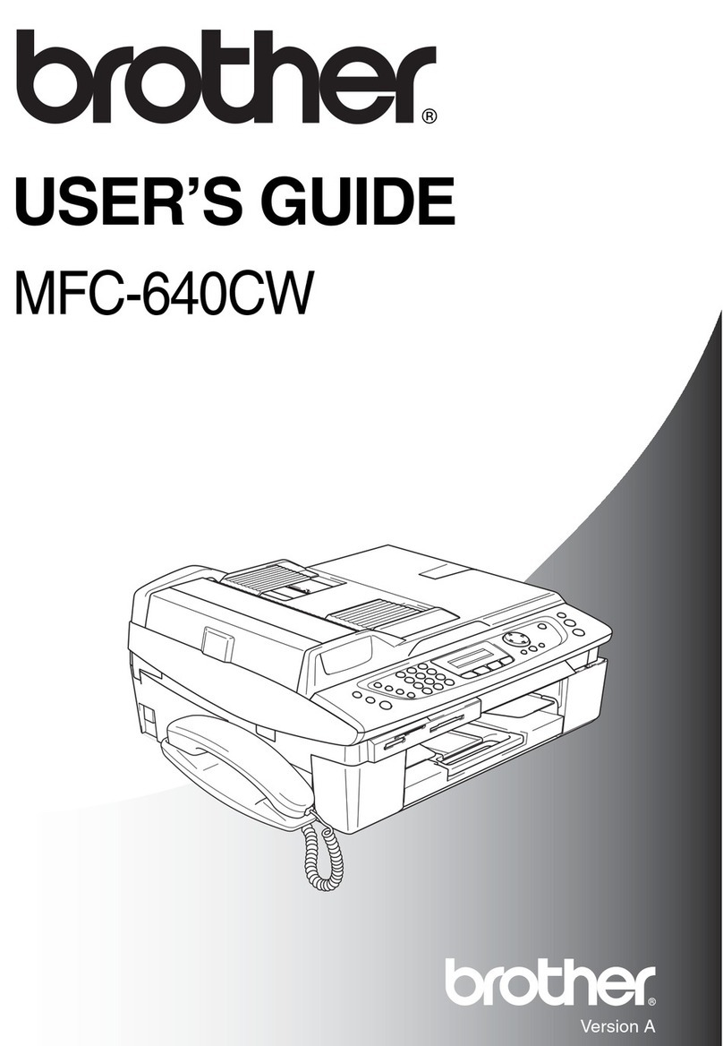 Brother MFC 640CW - Color Inkjet - All-in-One User manual
