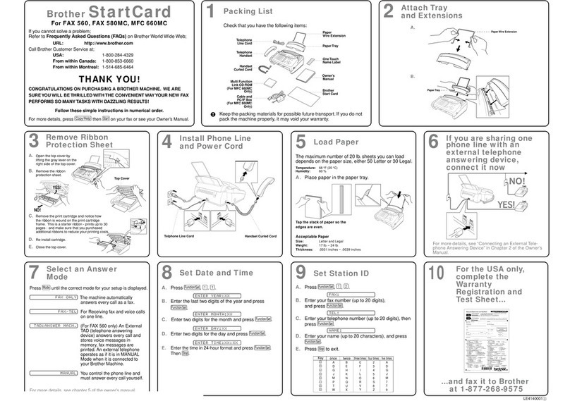 Brother MFC-660MC Specification sheet