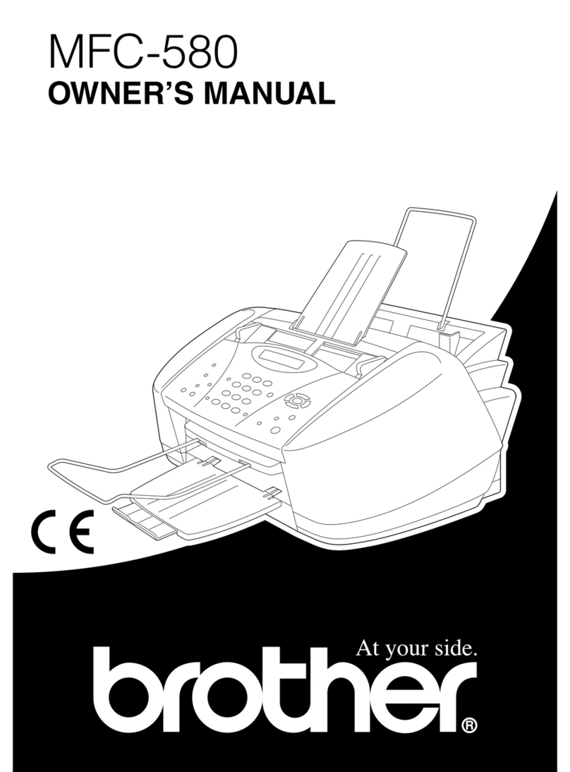 Brother MFC-580 User manual Brother MFC-580 User manual