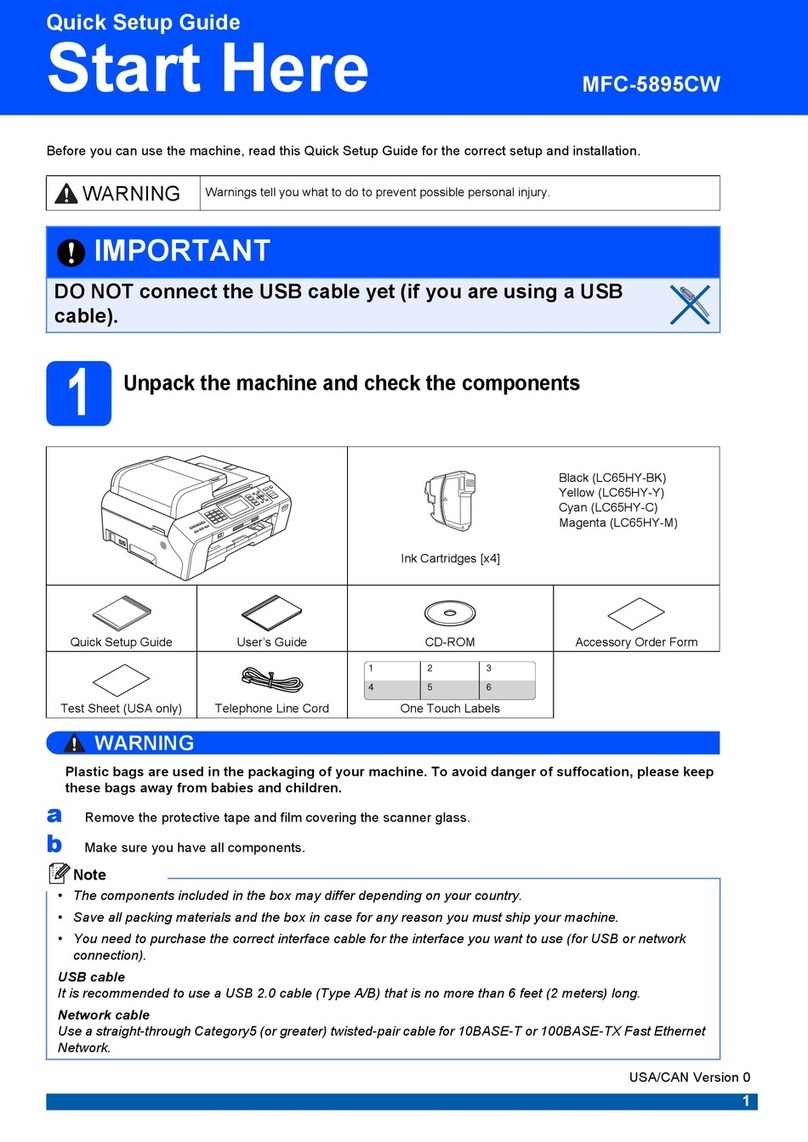 Brother MFC-5895CW User manual
