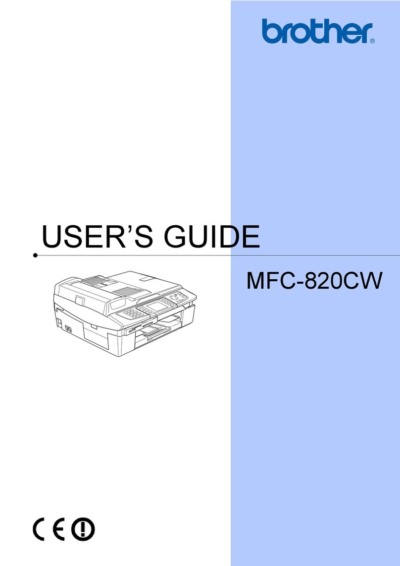 Brother MFC-820CW User manual