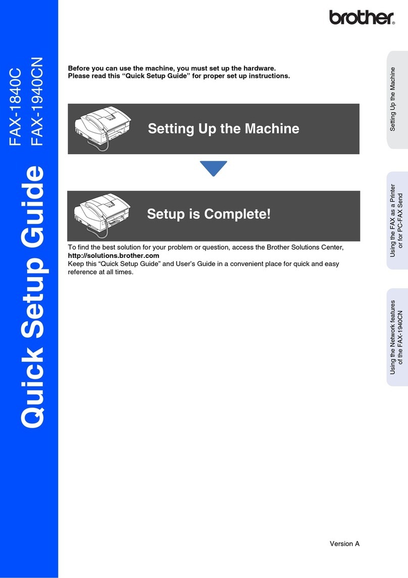 Brother FAX 1840C User manual