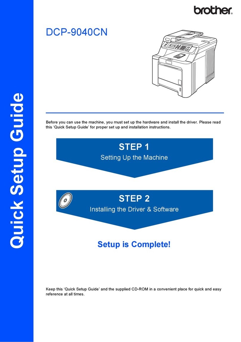 Brother DCP-9040CN Quick setup guide