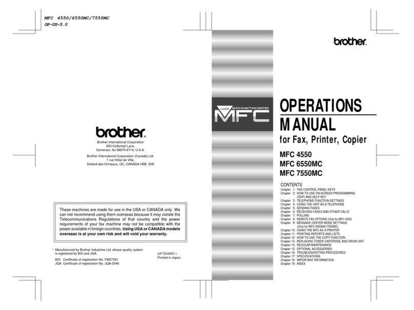 Brother MFC 4550 Operation manual