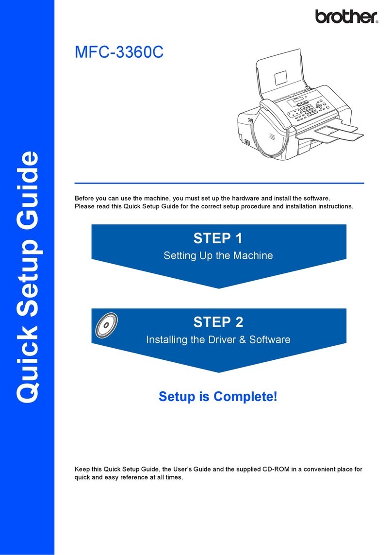 Brother MFC 3360C - Color Inkjet - All-in-One User manual Brother MFC 3360C - Color Inkjet - All-in-One User manual