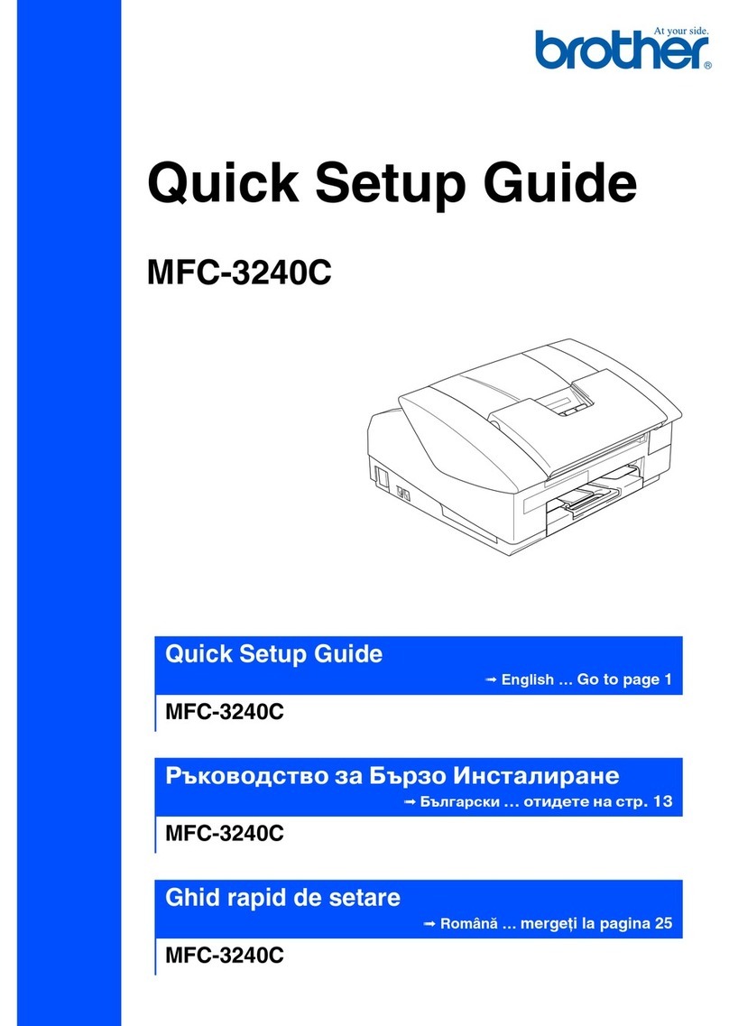 Brother MFC 3240C - Color Inkjet - All-in-One Quick setup guide