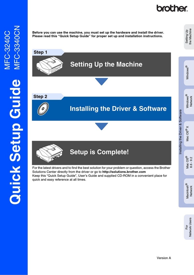 Brother MFC 3240C - Color Inkjet - All-in-One User manual