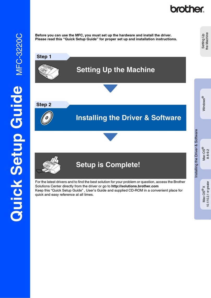 Brother MFC 3220C - Color Inkjet - All-in-One User manual