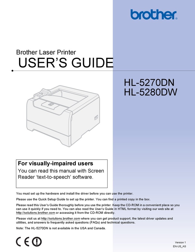 Brother HL-5270DN User manual