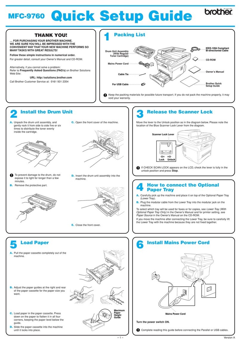 Brother MFC-9760 User manual