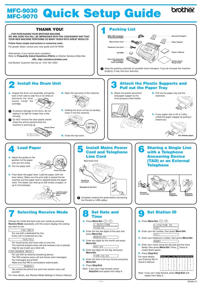Brother MFC9030 User manual