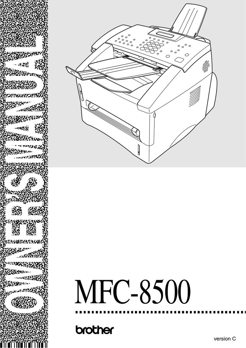 Brother MFC-8500 User manual