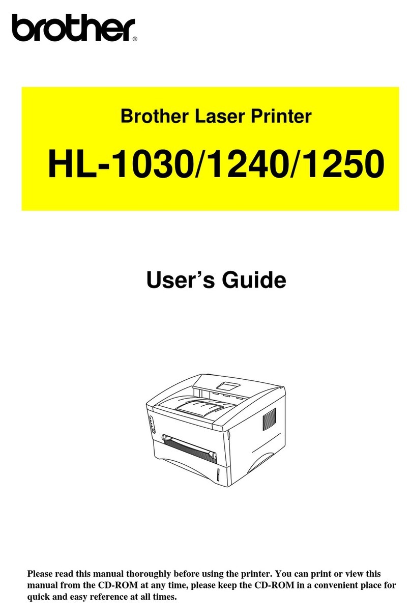 Brother HL-1030 User manual