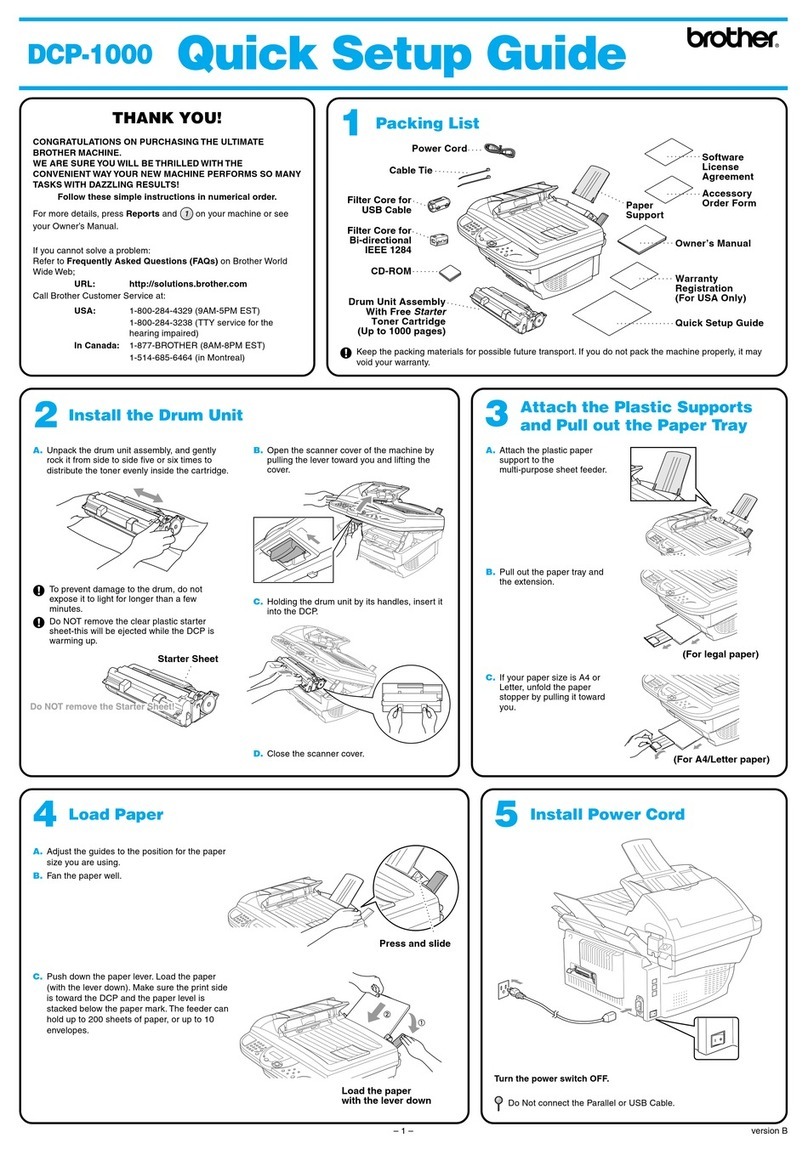 Brother DCP-1000 User manual