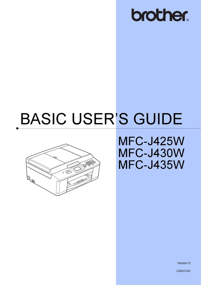 Brother MFC-J430w Operating and maintenance manual