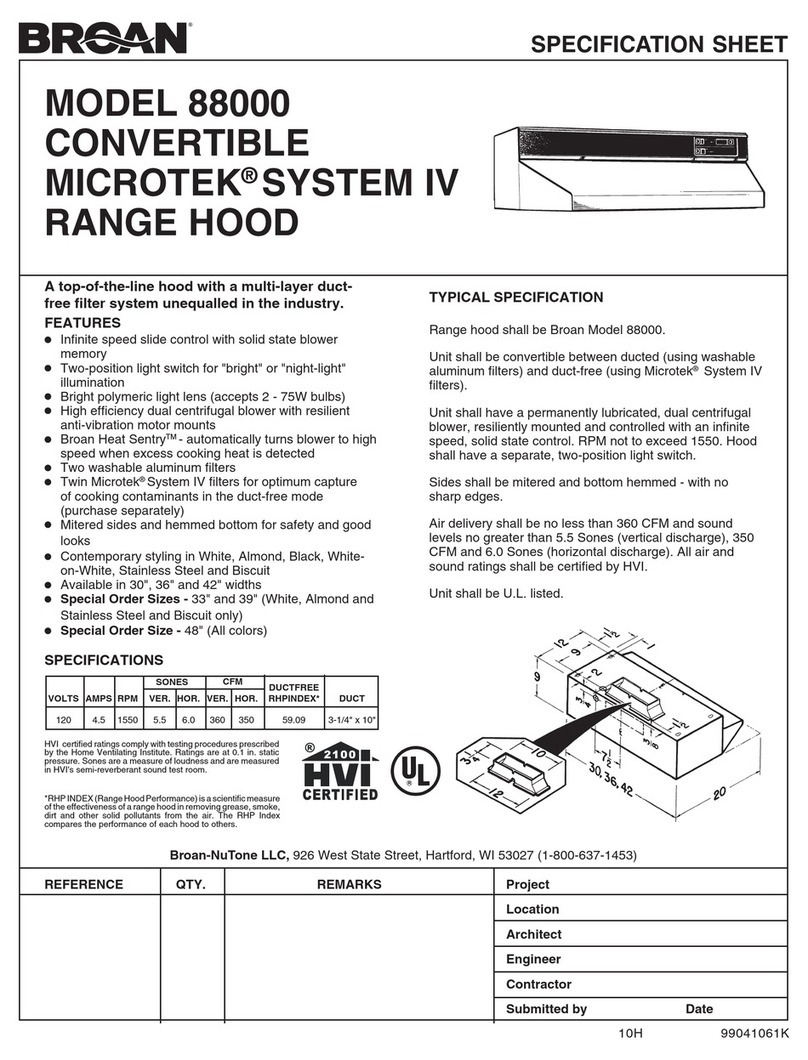 NuTone 883001 User manual