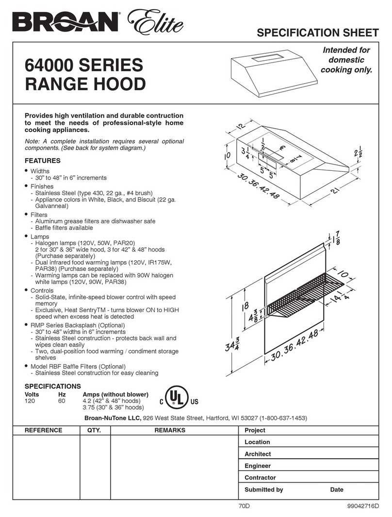 NuTone 644201 User manual