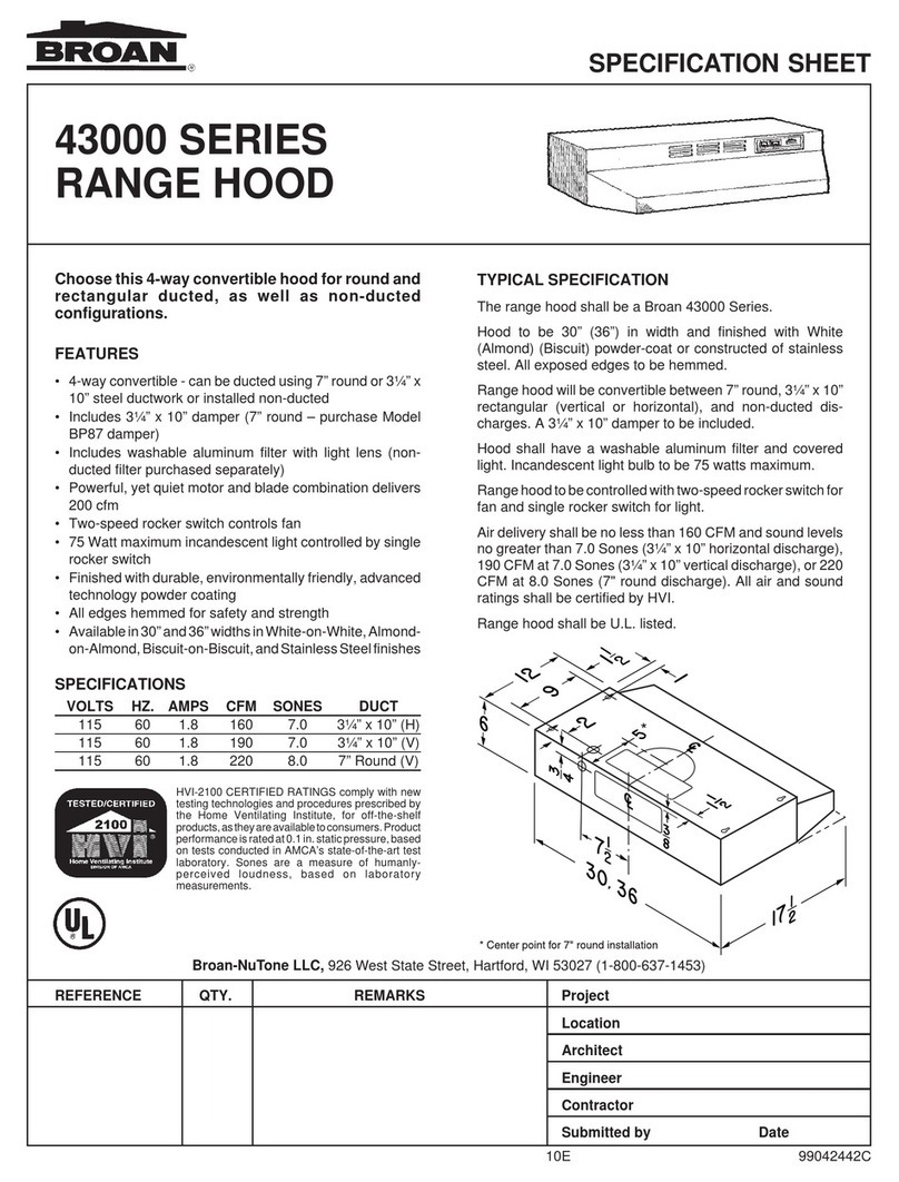 NuTone 433011 User manual